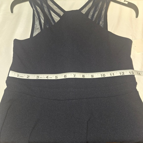 Nickie Lew Black Mesh Neckline Fit Flare Dress Kids Size 14 Party Formal - Picture 3 of 5